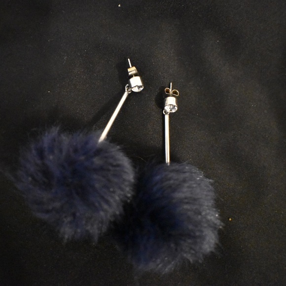 Kate Spade Fur Ball Drop Earrings - Picture 2 of 3